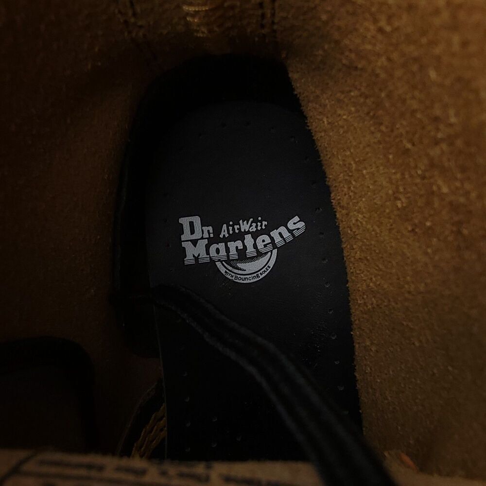 RARE Dr. Martens 1460 Fall Pumpkin Orange Combat Lace Up Boots Halloween Grunge - Picture 7 of 10